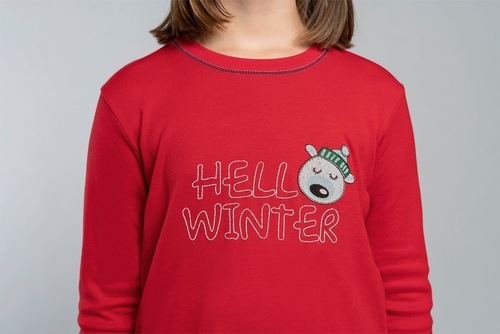 Czoka Mädchen Schlafanzug Italian Fashion- rot