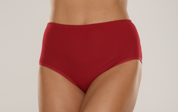 018 Sara Hochgeschlossener Slip De lafense - burgunderrot