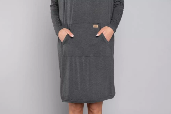 Tirana Damen- und Umstands-Tunika Italienische Mode - navy blau 