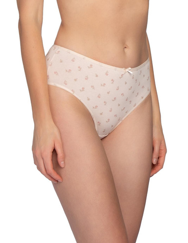 Figi L-122 BI-71 Lama Baumwoll Bikini-Slips 3er-Pack Blumiger Komfort