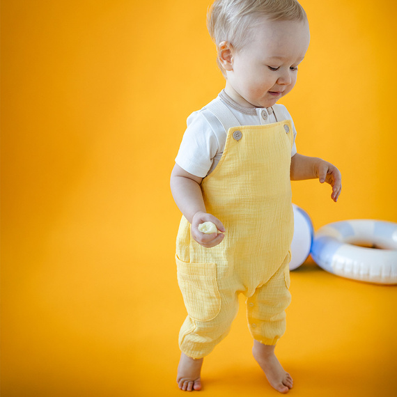 Elefanten-Eevi-Baby-Overall – gelb