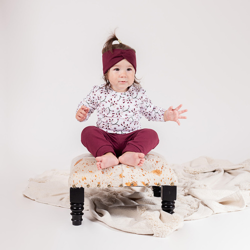 217274 Alisa Nicol Jogginghose – Baumwolle, Burgunderrot