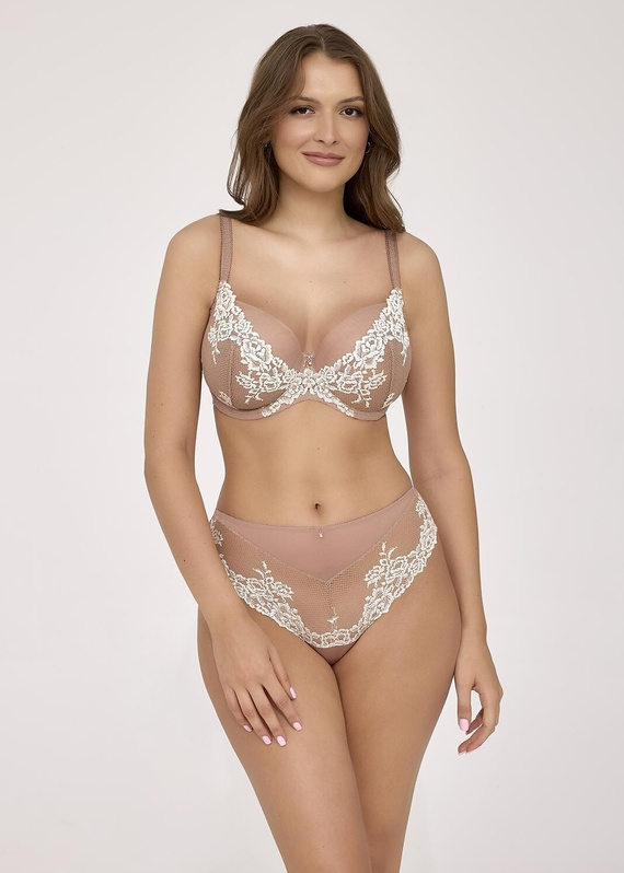 Ava Biustonosz soft 2227 Maxi Macchiato koronkowy, miękki, beżowy