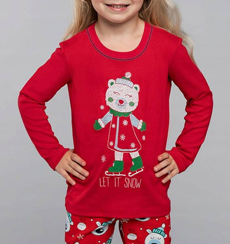 Czoka Mädchen Schlafanzug Italian Fashion- rot