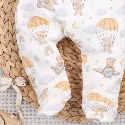 ABN-5513 Sky Journey Nini Baby-Schlafanzüge | Bio-Baumwolle, bequemer Schnitt