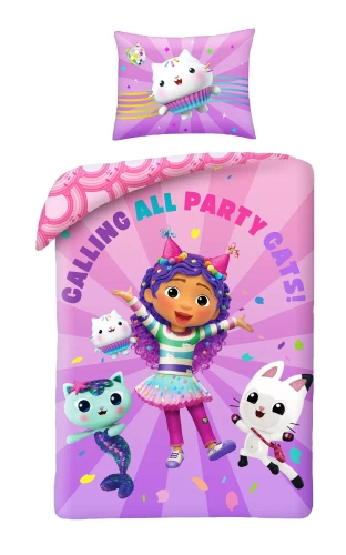 Gabi Koci Domek Halantex Kinderbettwäsche – rosa, Set