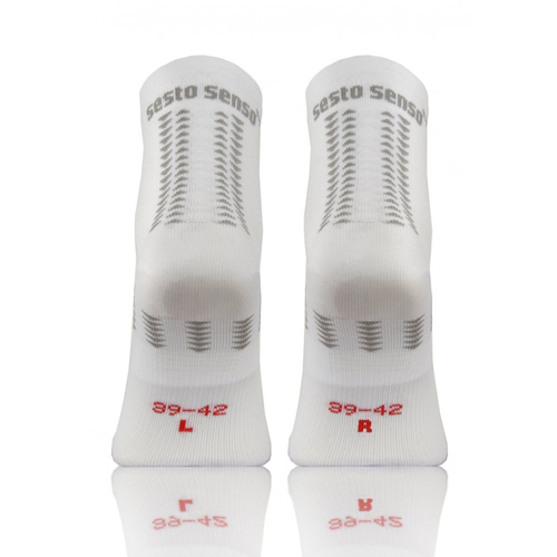 SKB01 Sportsocken Universelle Sportsocken Sesto Senso weiß-rot