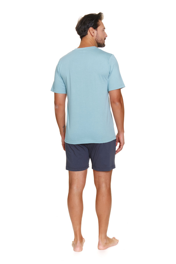 7232 Doctor Nap Herren-Pyjama – Eisblau