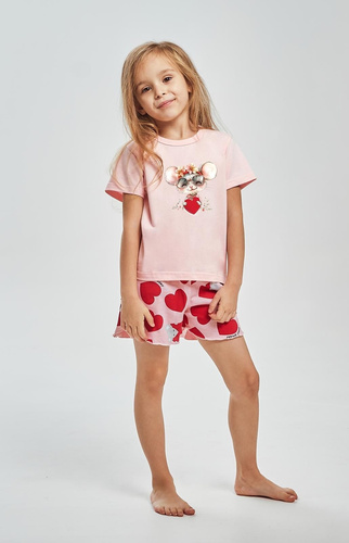 Taro 3559 Mika rosa Mädchenpyjama 100% Baumwolle