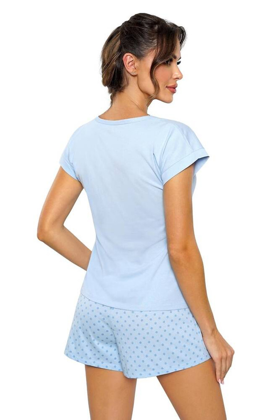 Sky Short Damenpyjama Donna blau