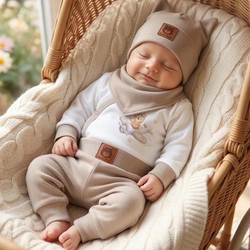 ABK-0045 Sky Journey Baby-Set aus Nini-Bio-Baumwolle