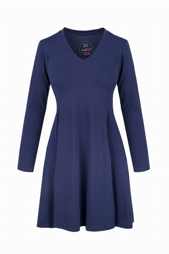 Umstands- und Stillkleid von Milk&Love, Marineblau
