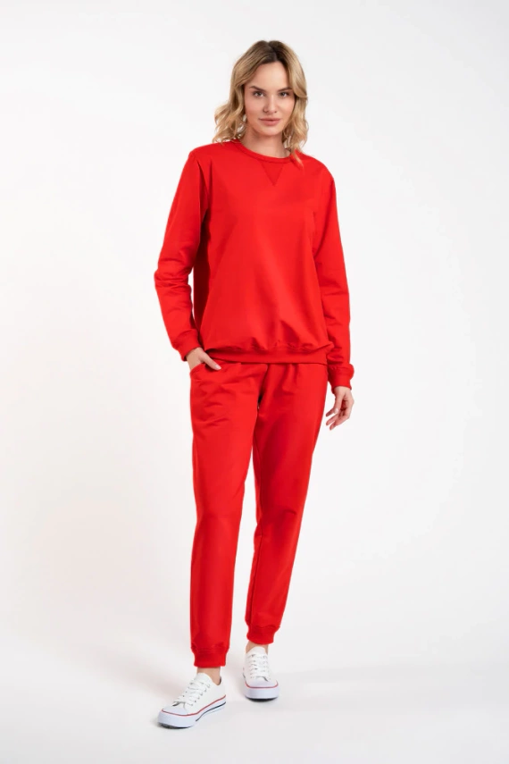 Panama Trainingsanzug Set Italienische Mode - rot