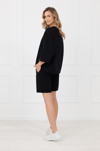 Sweatshirt Kaori Italian Fashion 3/4-Arm Baumwolle