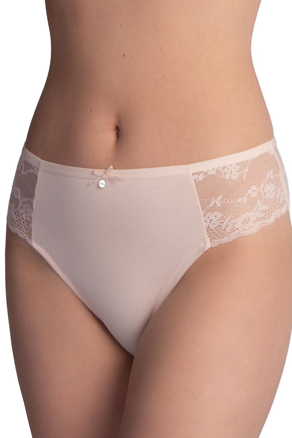 Damen Bikini Slips Lama L-VIS 1599 aus Viskose mit Spitze 2er Pack