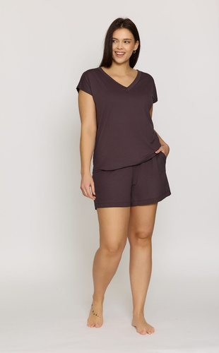 Pyjamashorts Mefemi Mila PDI1 Viskose weich komfortabel brown