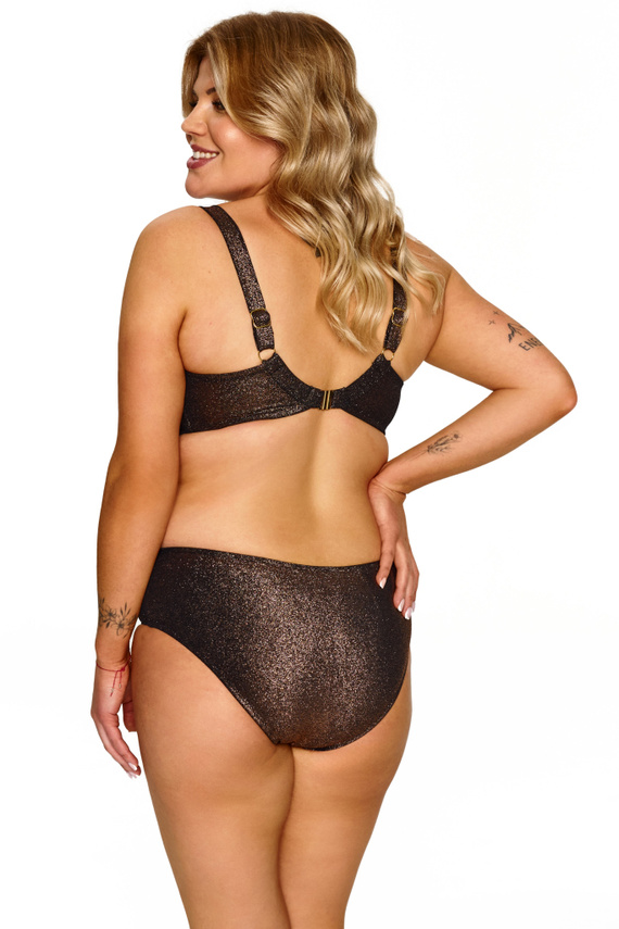 Big Soft BH Lupoline Alessia Braun Weich mit Bügeln Plus Size