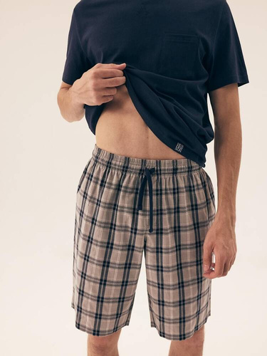 42617 Dexter Henderson Premium Herrenpyjama – Marineblau