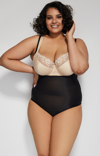 Softly Mitex formender Body – korrigierend, mit Trägern, schwarz