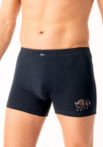 Herren-Boxershorts MXH 706 Key, Schwarz – Baumwolle, bequem, in eleganter Box