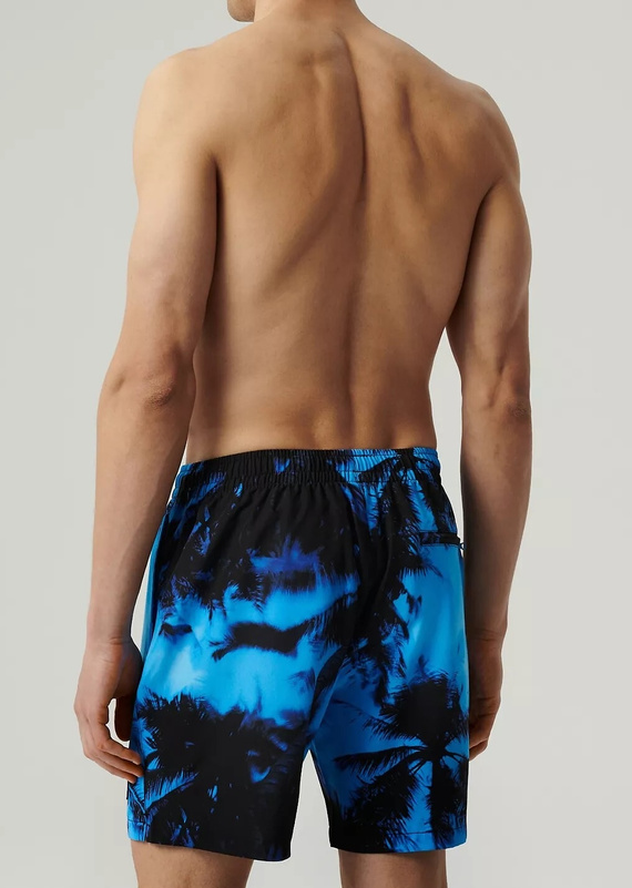 KMB-227 Atlantic Herren-Badehose – Blau Schwarz