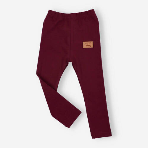 KAR-0041/BOR Lagarto Verde Mädchen-Leggings, Burgunderrot