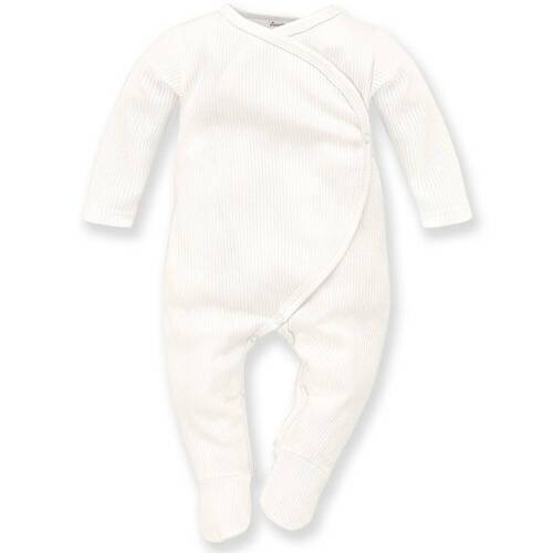 Lovely Day Pinocchio gebundener Babystrampler – ecru gestreift