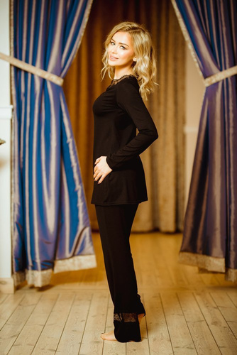 Aride Damen-Pyjama-Set Kalimo - ecru