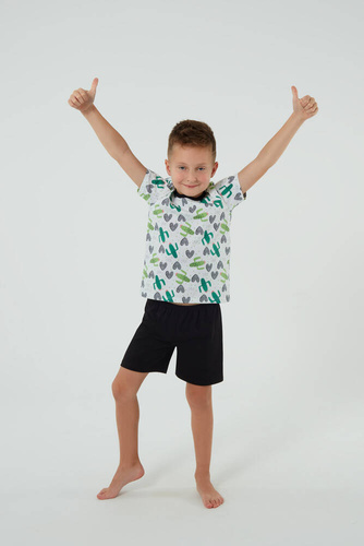 Picos Kinderschlafanzug Italian Fashion - Druck/Schwarz