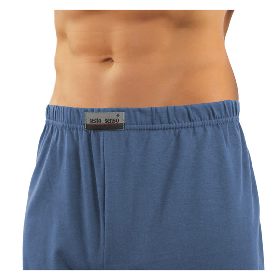 Sesto Senso Herren-Pyjama mit Reißverschluss und kurzen Ärmeln – Ankerjeans