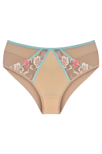 Mediolano Romantic 19248 Slip beige Stickerei Damen bequem elegant