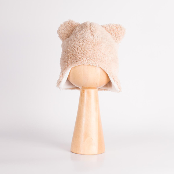 227265 Nicol BENEK Baby-Mütze Bär beige warm mit Öhrchen