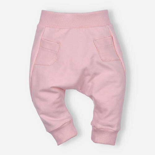 ABN-4517/PUR Nini Jogginghose aus Bio-Baumwolle mit Taschen, Puderrosa