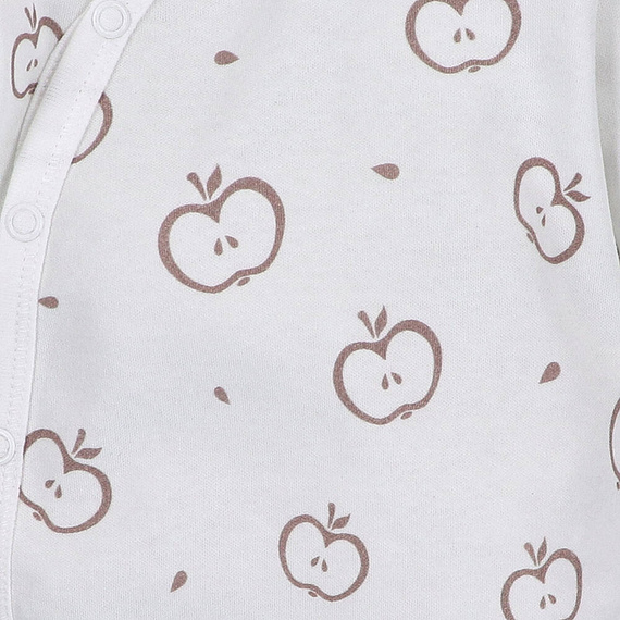 ABN-5291/JAB Happy Apples Bio-Baumwoll-Body mit Umschlag und Nini-Print