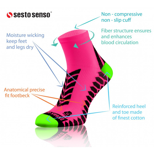Sportsocken Sesto Senso Sportsocken, rosa