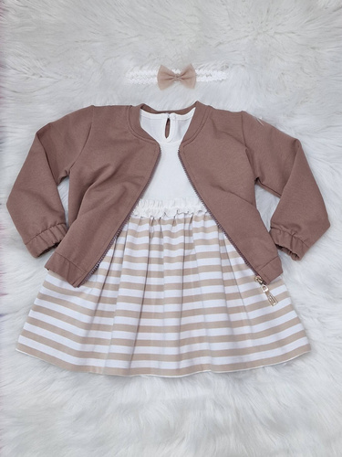 Gracja Kinder-Bomber-Sweatshirt Bambarillo Beige