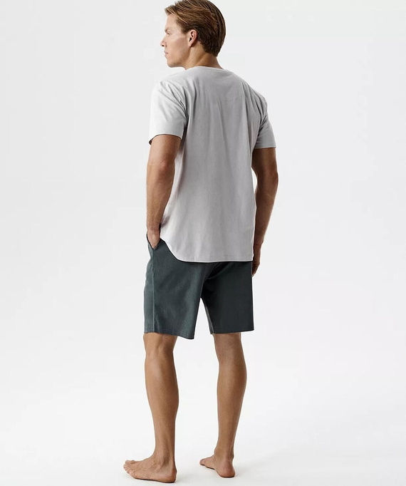 NMP-398 Sommer Herrenpyjama 100% Baumwolle Peach