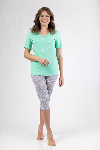 696 Regina Damenpyjama – grün