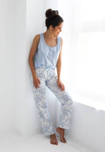 Arely Sensis Damen Schlafanzug - blau