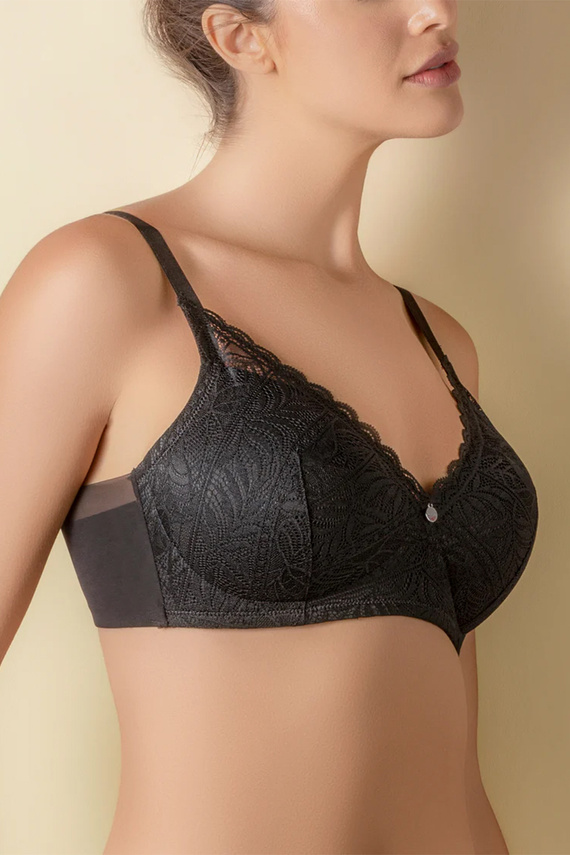 Selene Mireia gepolsterter Bügel-BH Komfort und Spitze negro-schwarz