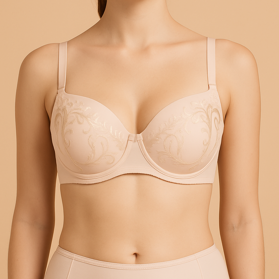 VB-474 Biustonosz full cup Vena – pełne miseczki i koronka Vena nude