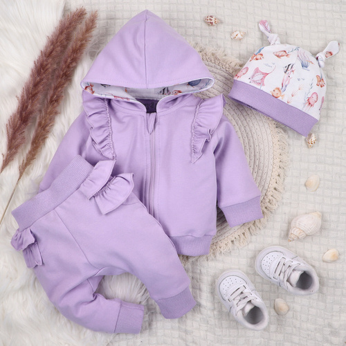 ABN-5485 Underwater World Nini Jogginghose – Bio-Baumwolle, lila, für Babys