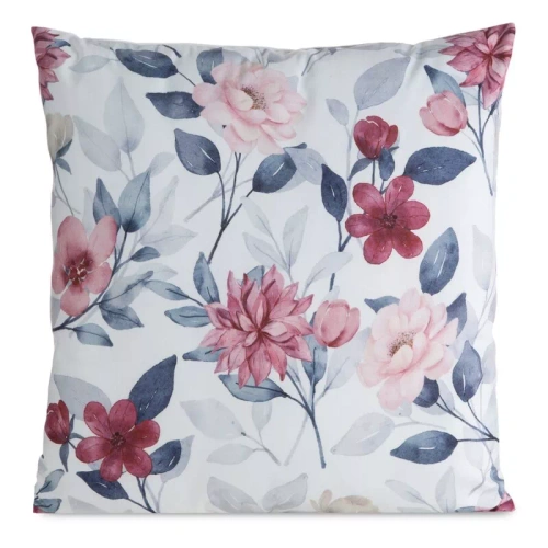 Kissenbezug 45x45 Mink 35 Eurofirany Samt Blumen dekorativ