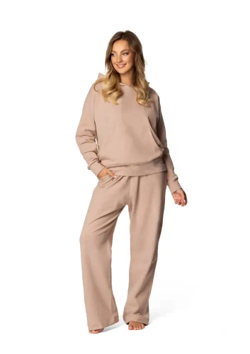 DK-K-B8 Dkaren Damen-Trainingsanzug-Set – Beige