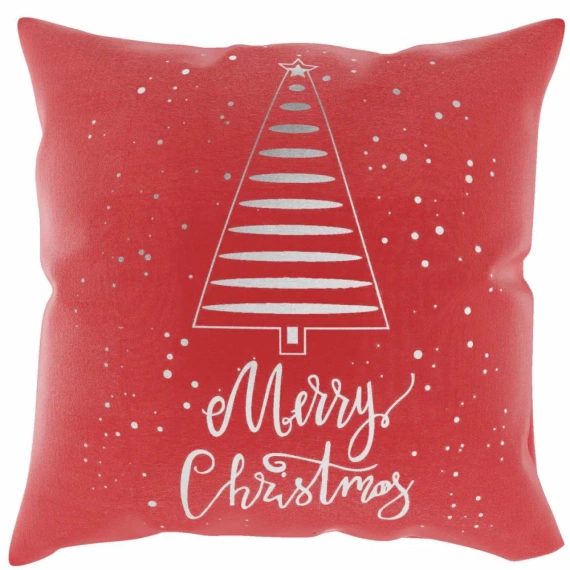 Tree Merry Christmas Weihnachtskissenbezug von Needle and Thread rot