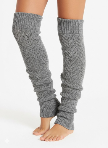 Gatta Wedel Soft Leggings Art.01 – warme Jacquard-Leggings für den Winter, grau