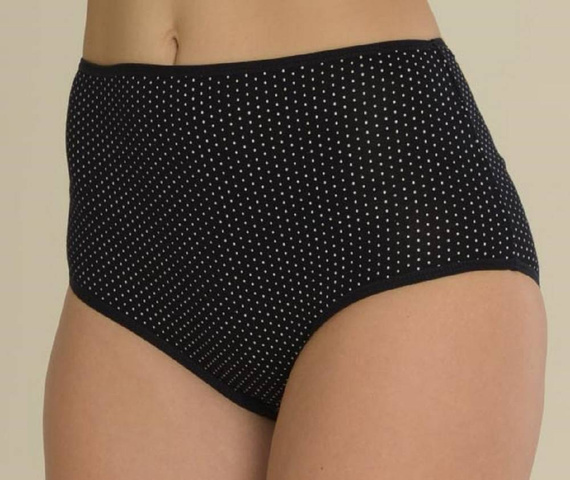 018 Sara De lafense High-Rise-Slip - marineblau gepunktet