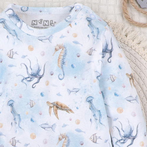 ABN-5445 Sea Of Joy Nini Bio-Baumwoll-Body – Bio-Baumwolle, langärmlig