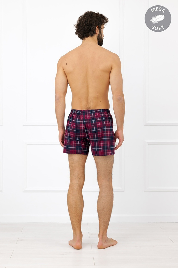 Italian Fashion Brajan Herren Boxershorts aus Baumwolle Mega Soft kariert