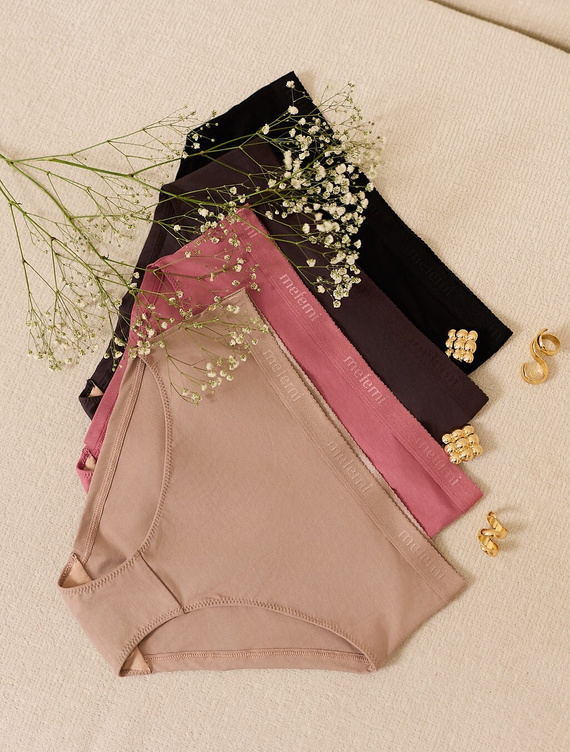 Damen Slip Mefemi Mila DW50 Viskose hoher Komfort Vollschnitt